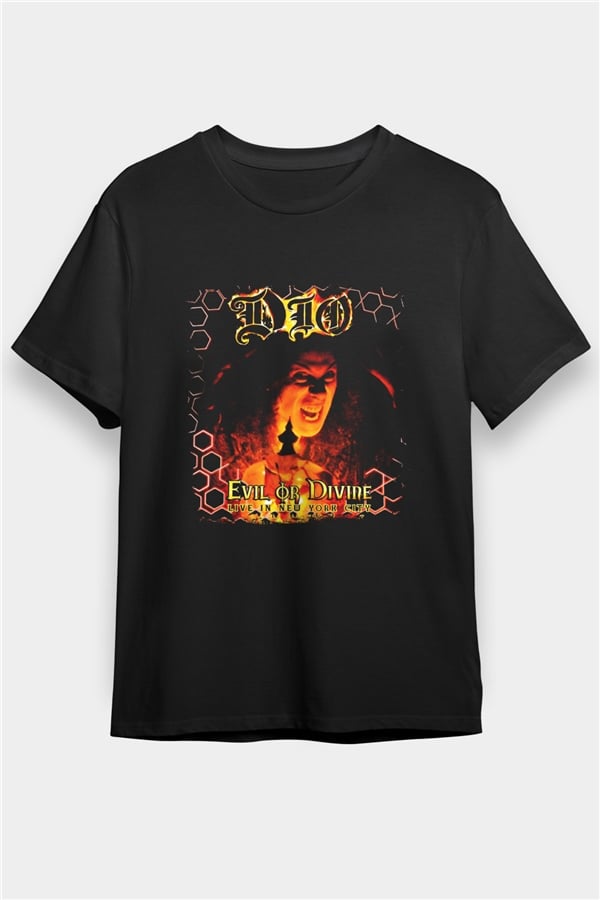 Dio Printed Unisex Black T-Shirt