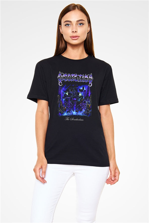 Dissection Printed Unisex Black T-Shirt