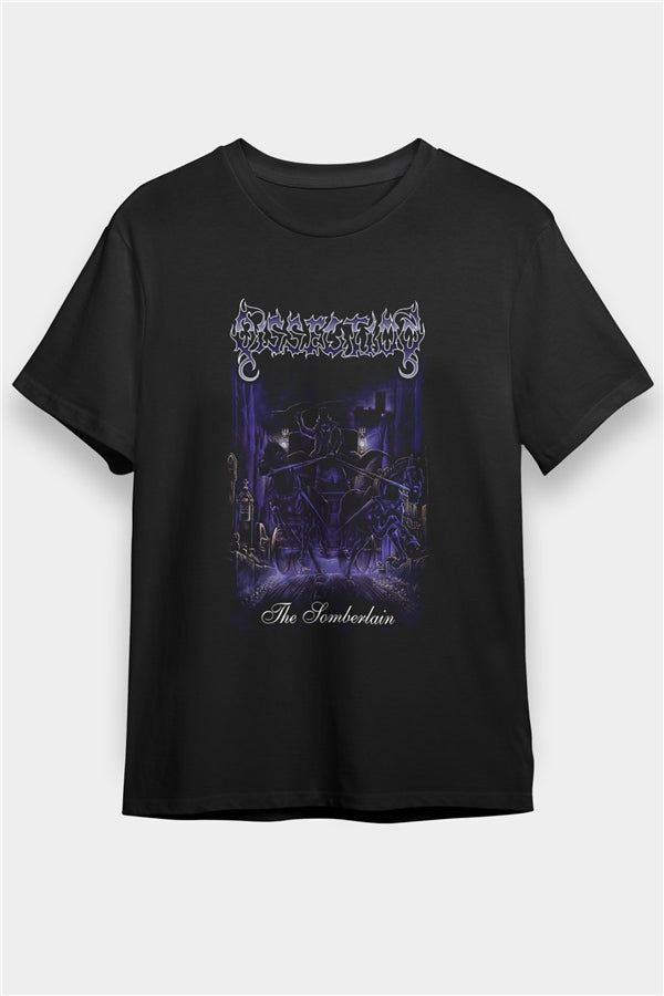 Dissection Printed Unisex Black T-Shirt