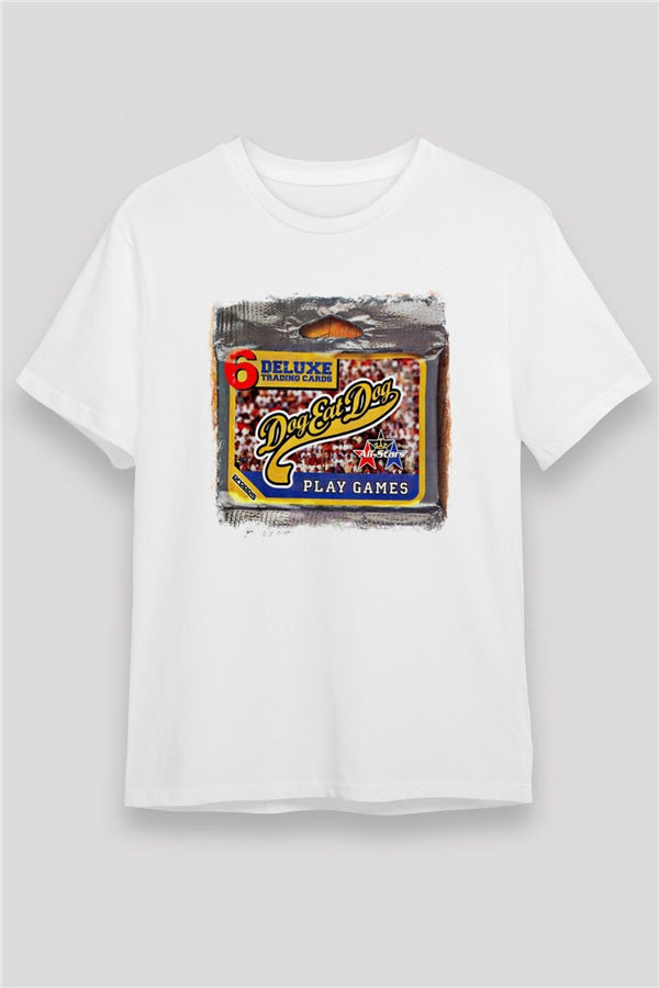 Dog Eat Dog Printed Unisex White T-Shirt