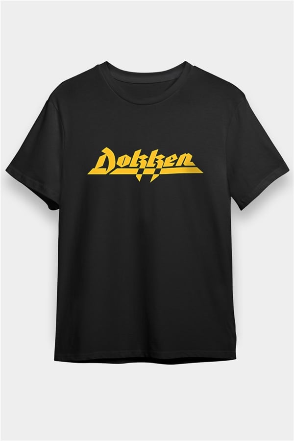 Dokken Printed Unisex Black T-Shirt
