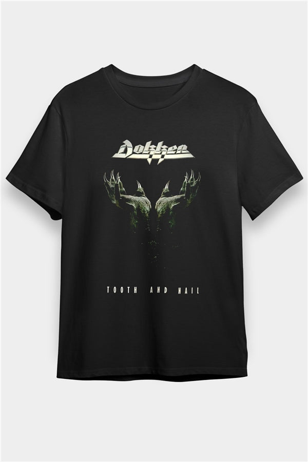 Dokken Printed Unisex Black T-Shirt