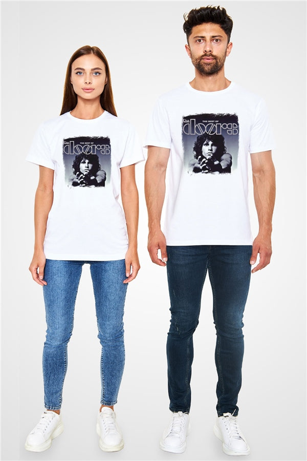 Doors Printed Unisex White T-Shirt