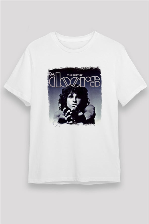 Doors Printed Unisex White T-Shirt