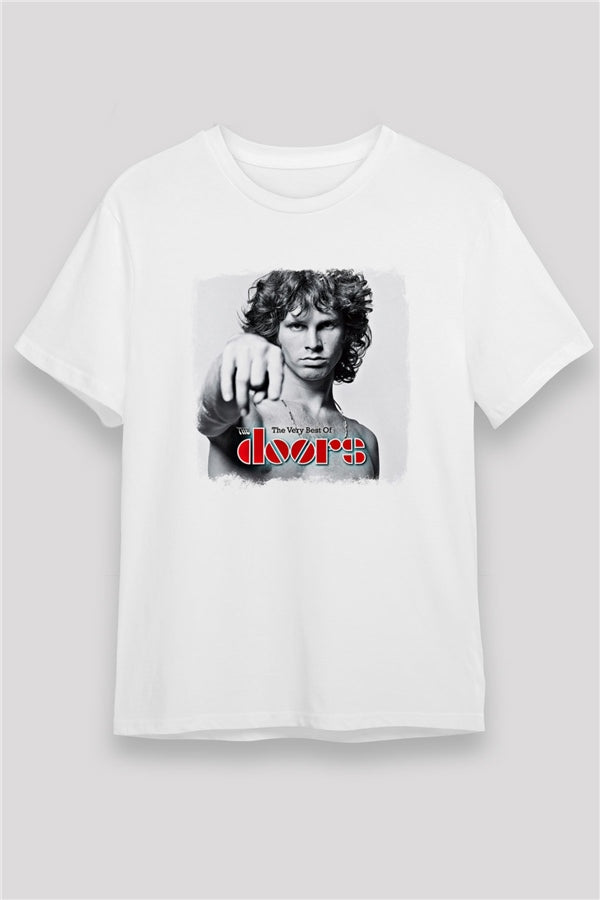 Doors Printed Unisex White T-Shirt