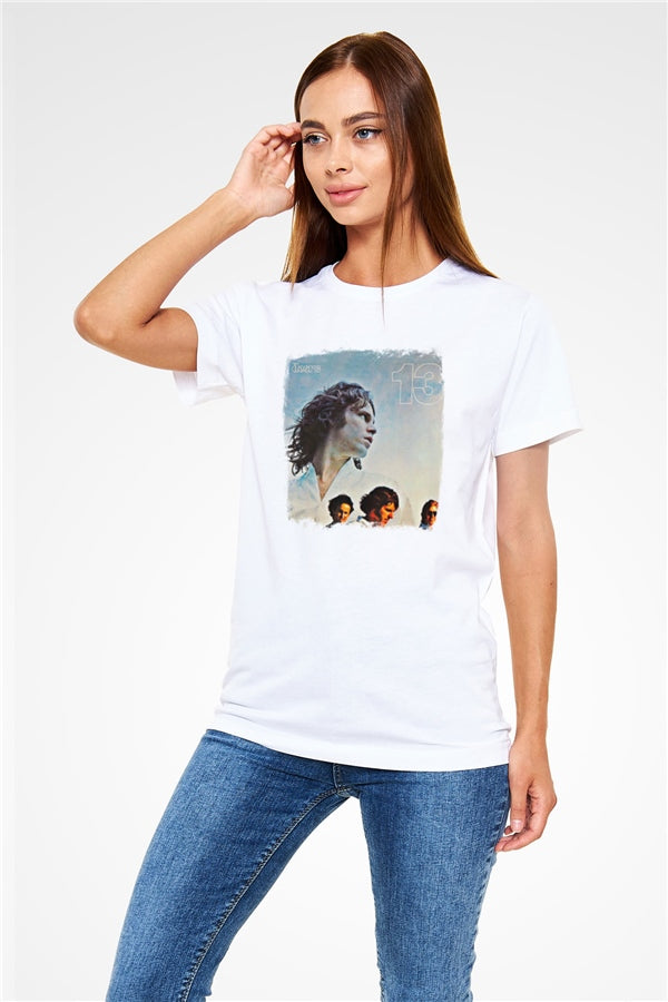 Doors Printed Unisex White T-Shirt