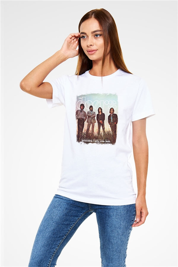 Doors Printed Unisex White T-Shirt