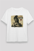 Down Printed Unisex White T-Shirt