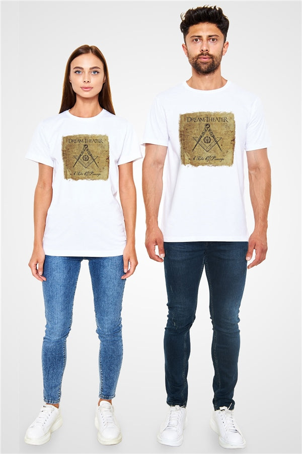 Dream Theater Printed Unisex White T-Shirt