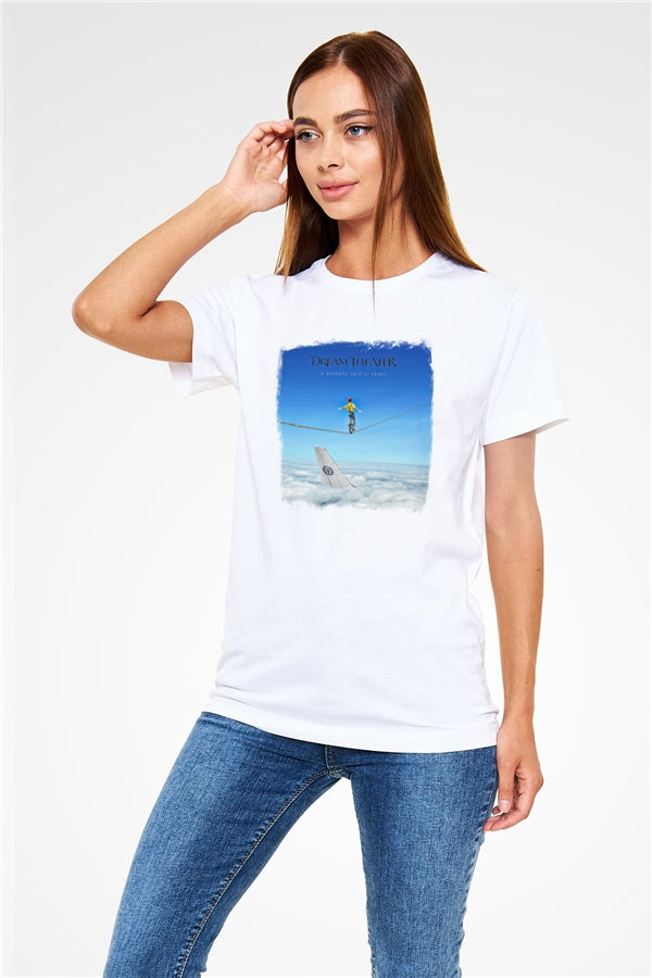 Dream Theater Printed Unisex White T-Shirt