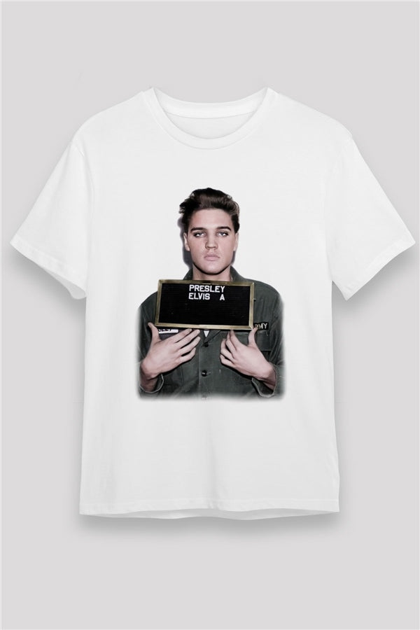 Elvis Presley White Unisex T-Shirt