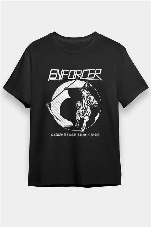 Enforcer Printed Unisex Black T-Shirt