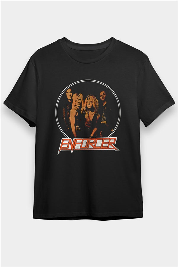 Enforcer Printed Unisex Black T-Shirt