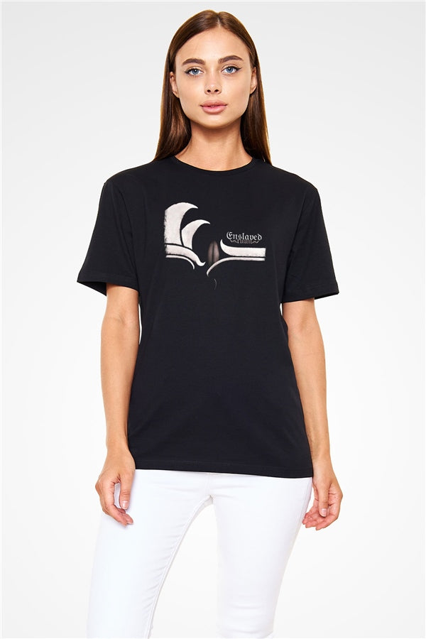 Enslaved Printed Unisex Black T-Shirt