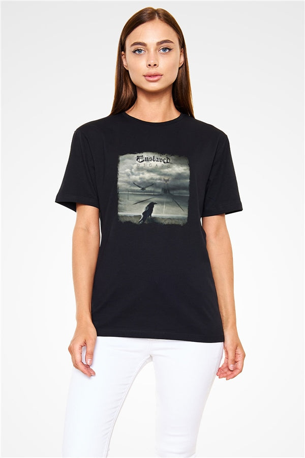Enslaved Printed Unisex Black T-Shirt