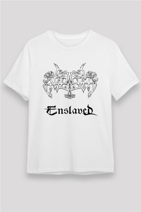 Enslaved White Unisex T-Shirt | Rock Metal Band Tee