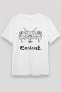 Enslaved White Unisex T-Shirt | Rock Metal Band Tee