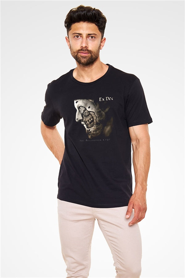 Ex Deo Printed Unisex Black T-Shirt