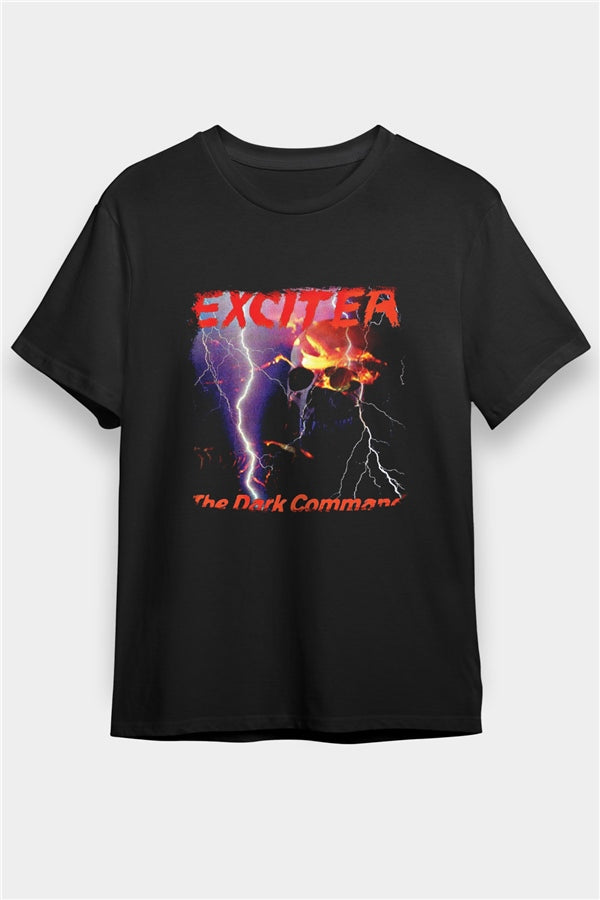 Exciter Printed Unisex Black T-Shirt