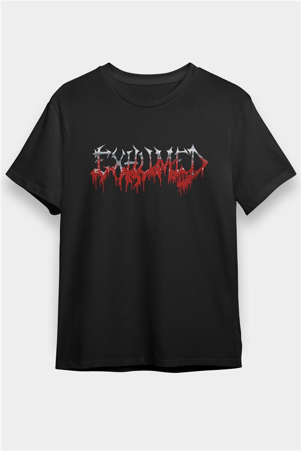 Exhumed Printed Unisex Black T-Shirt