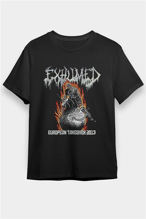 Exhumed Printed Unisex Black T-Shirt