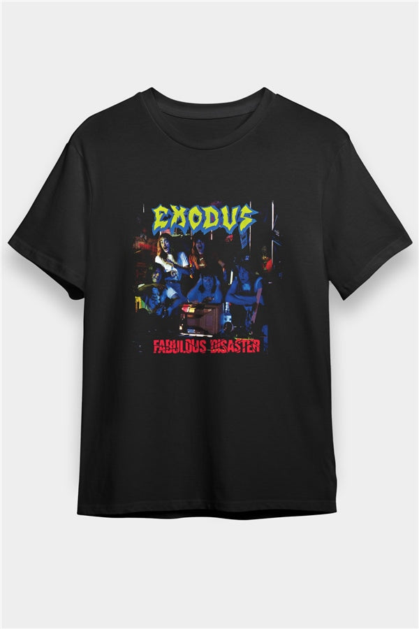 Exodus Printed Unisex Black T-Shirt