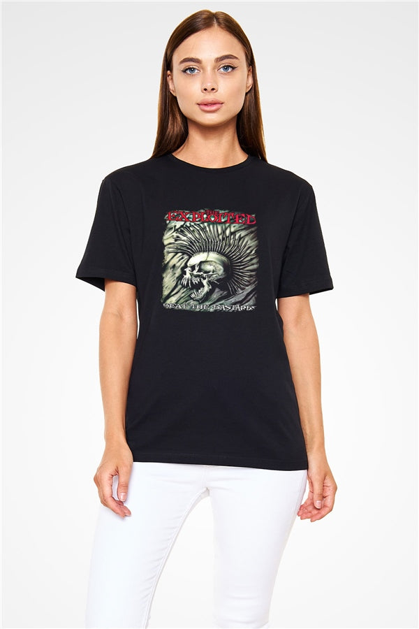 Exploited Printed Unisex Black T-Shirt
