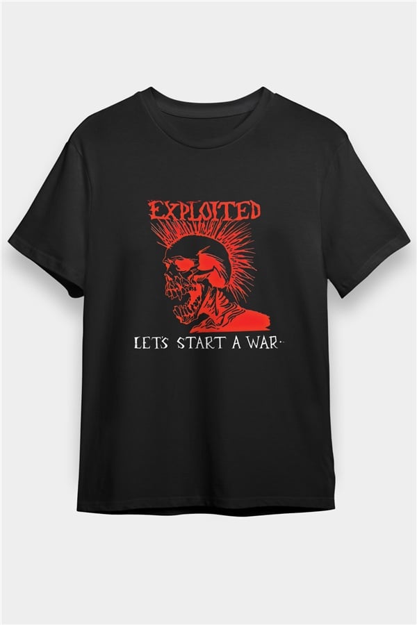 Exploited Printed Unisex Black T-Shirt
