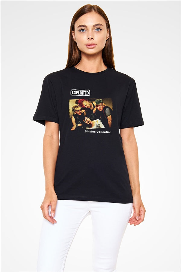 Exploited Printed Unisex Black T-Shirt