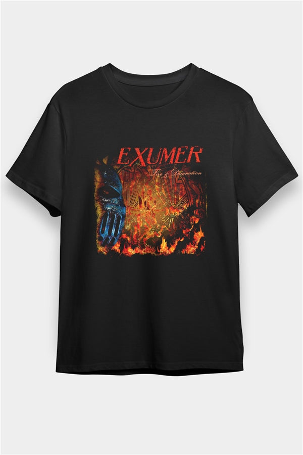 Exumer Black Graphic Unisex T-Shirt