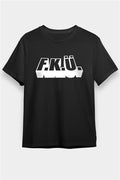 F.K.Ü Printed Unisex Black T-Shirt
