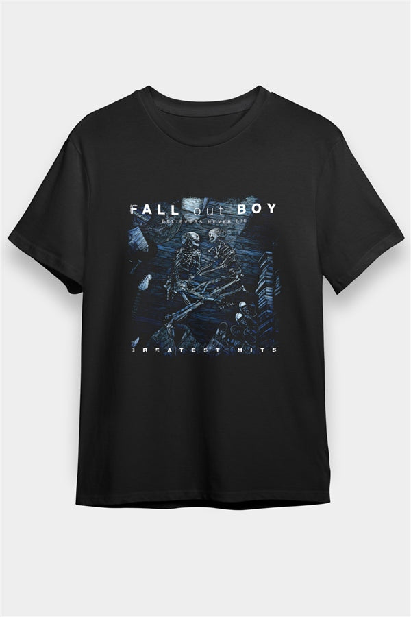 Fall Out Boy Printed Unisex Black T-Shirt