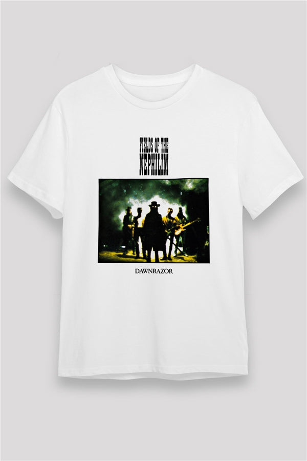 Fields of the Nephilim Printed Unisex White T-Shirt