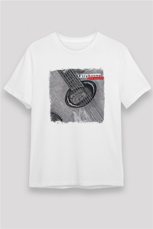 FireHouse Printed Unisex White T-Shirt