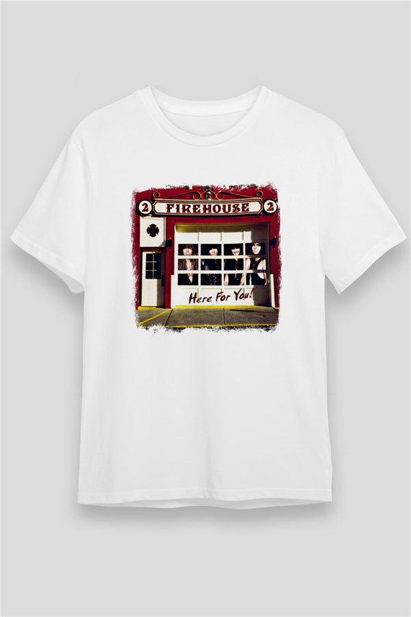 FireHouse Graphic Printed Unisex White T-Shirt