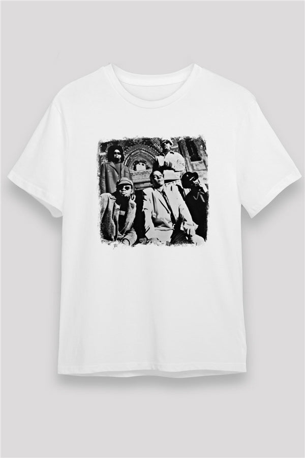 Fishbone Graphic Print Unisex White T-Shirt