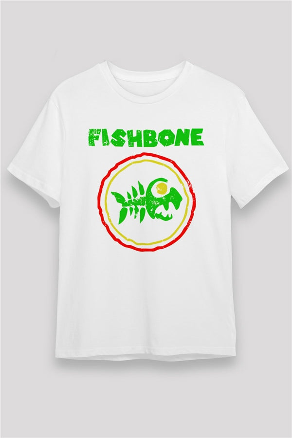Fishbone White Unisex T-Shirt