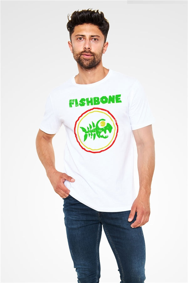 Fishbone White Unisex T-Shirt