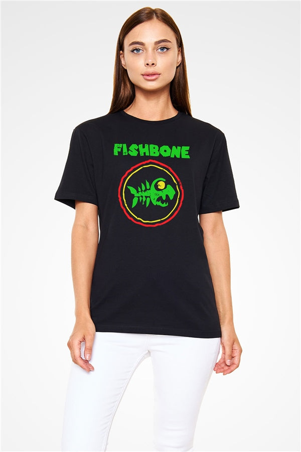Fishbone Black Unisex T-Shirt