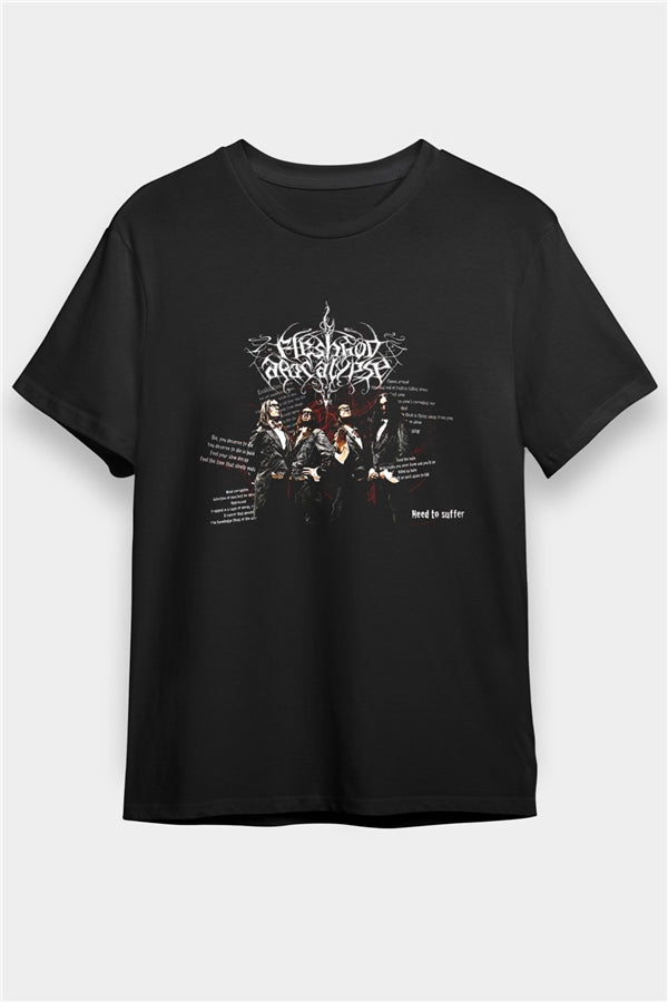 Fleshgod Apocalypse Printed Unisex Black T-Shirt