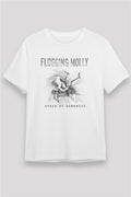 Flogging Molly Printed Unisex White T-Shirt