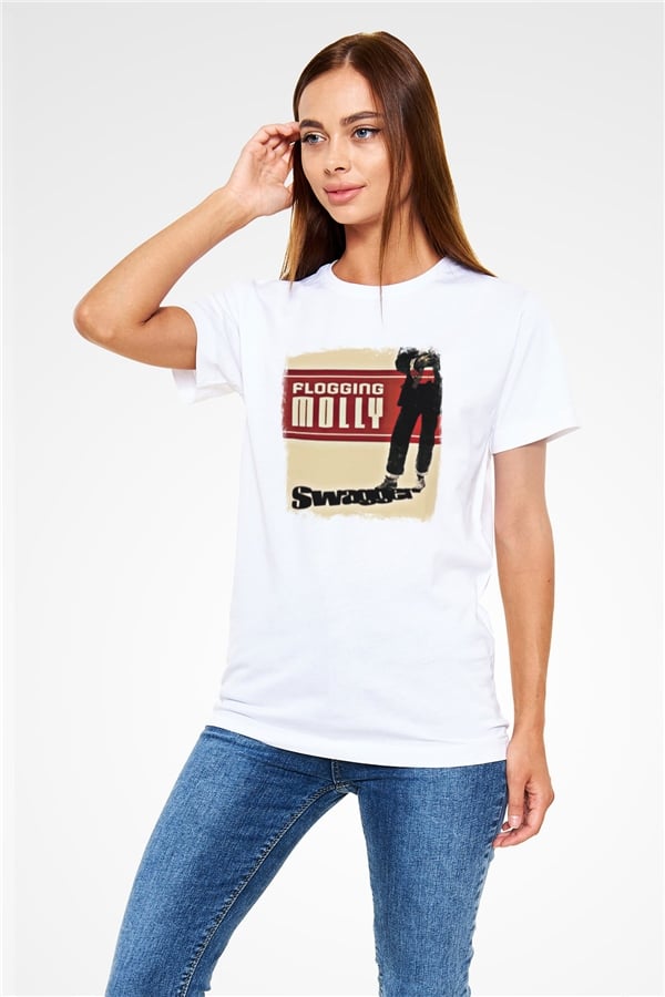 Flogging Molly Printed Unisex White T-Shirt
