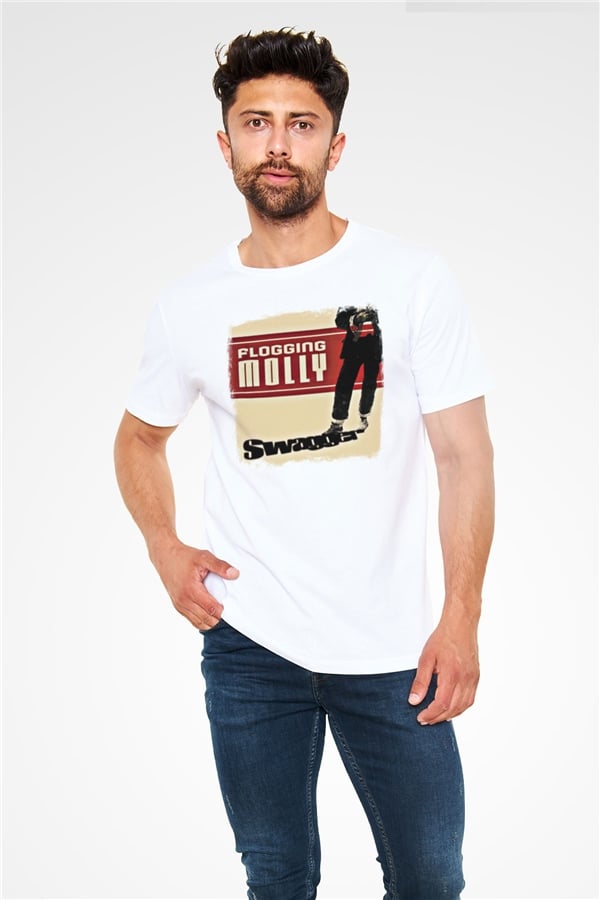 Flogging Molly Printed Unisex White T-Shirt