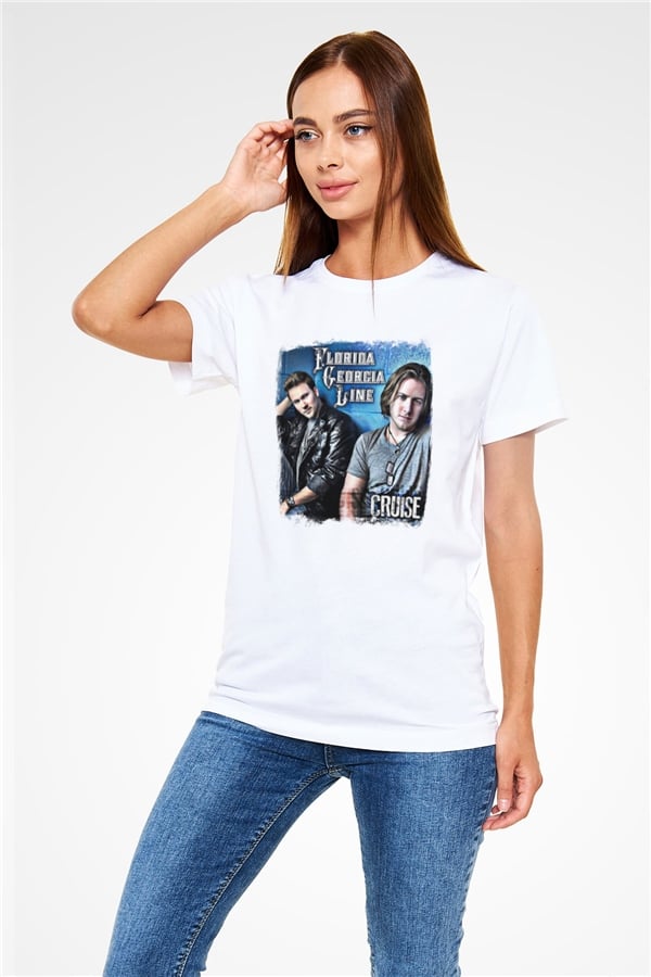 Florida Georgia Line Printed Unisex White T-Shirt