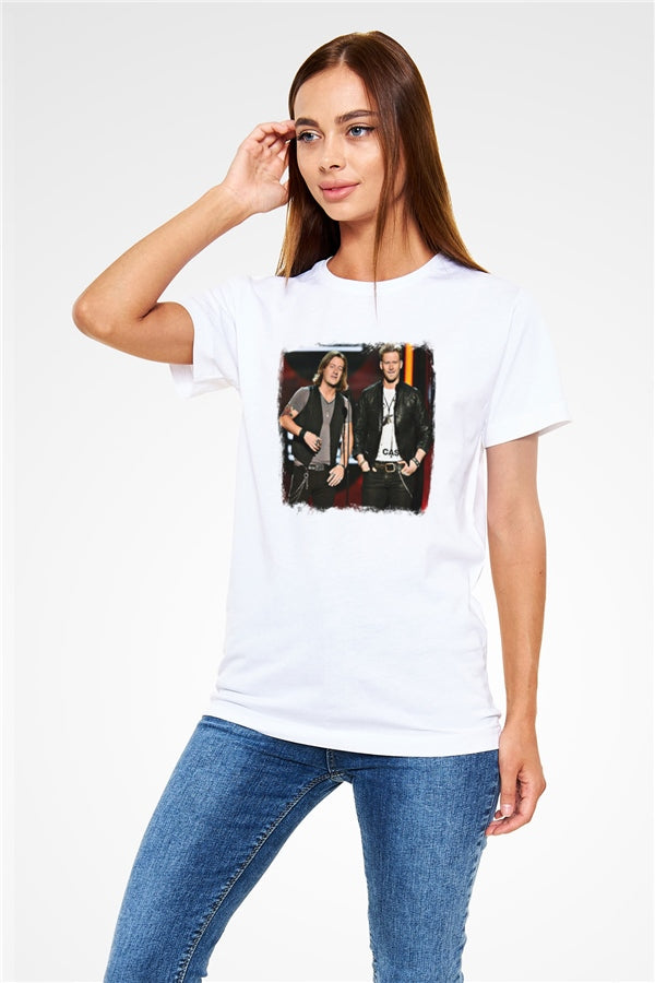 Florida Georgia Line Printed Unisex White T-Shirt