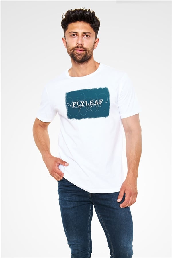 Flyleaf Printed Unisex White T-Shirt