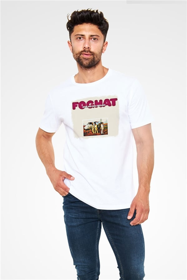 Foghat Printed Unisex White T-Shirt