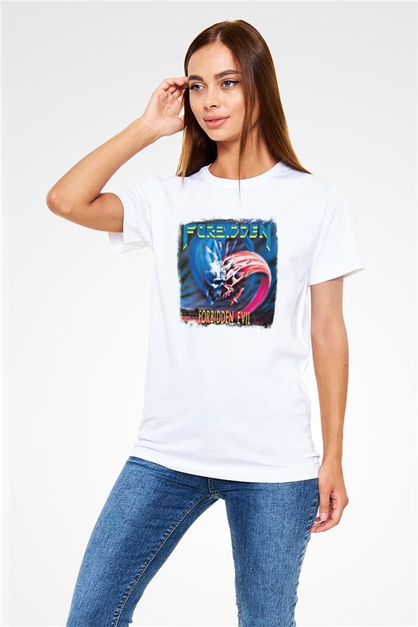 Forbidden White Graphic Unisex T-Shirt