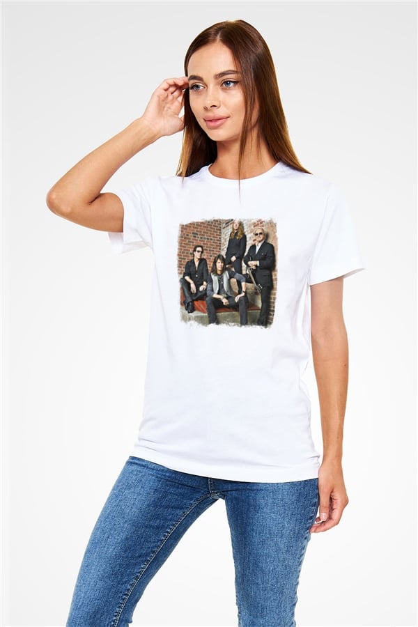Foreigner Printed Unisex White T-Shirt