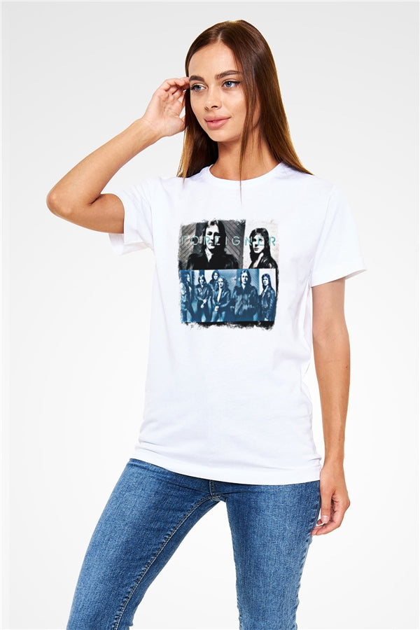 Foreigner Printed Unisex White T-Shirt